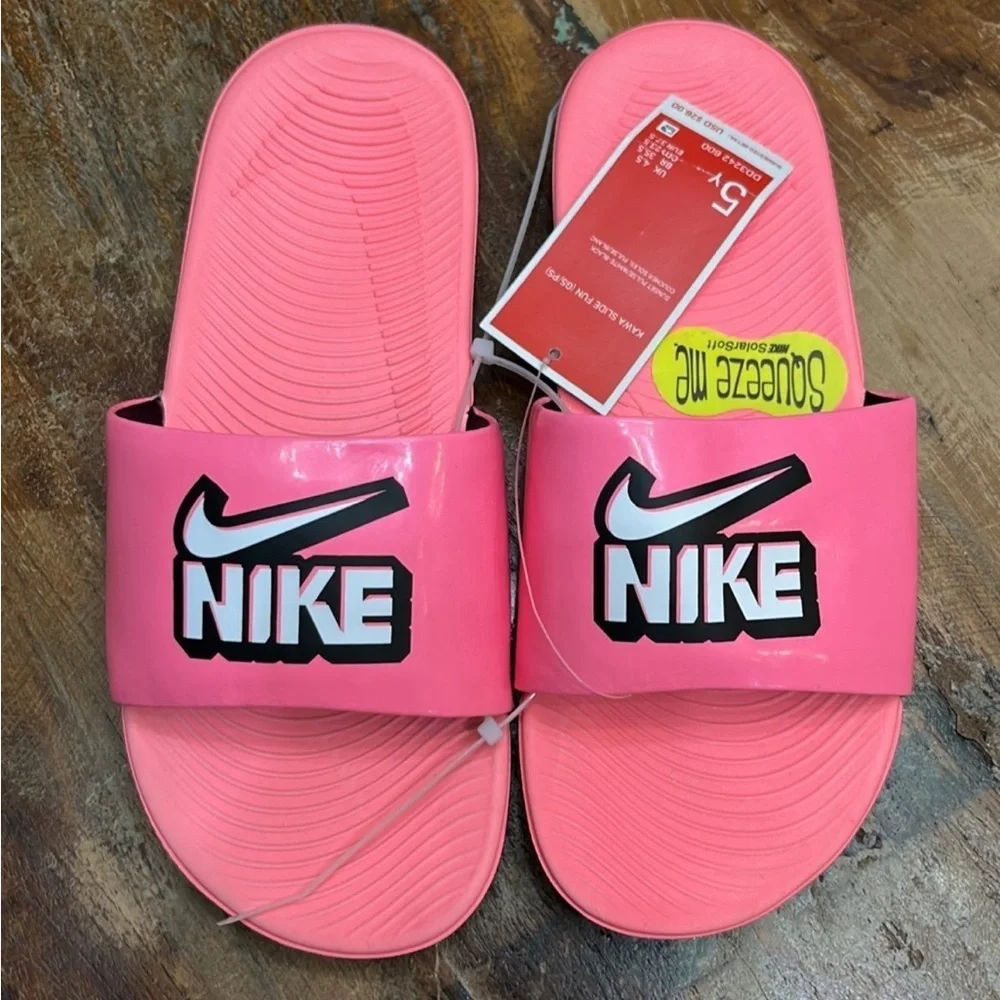 NWT Nike Youth Girls Kawa Slides